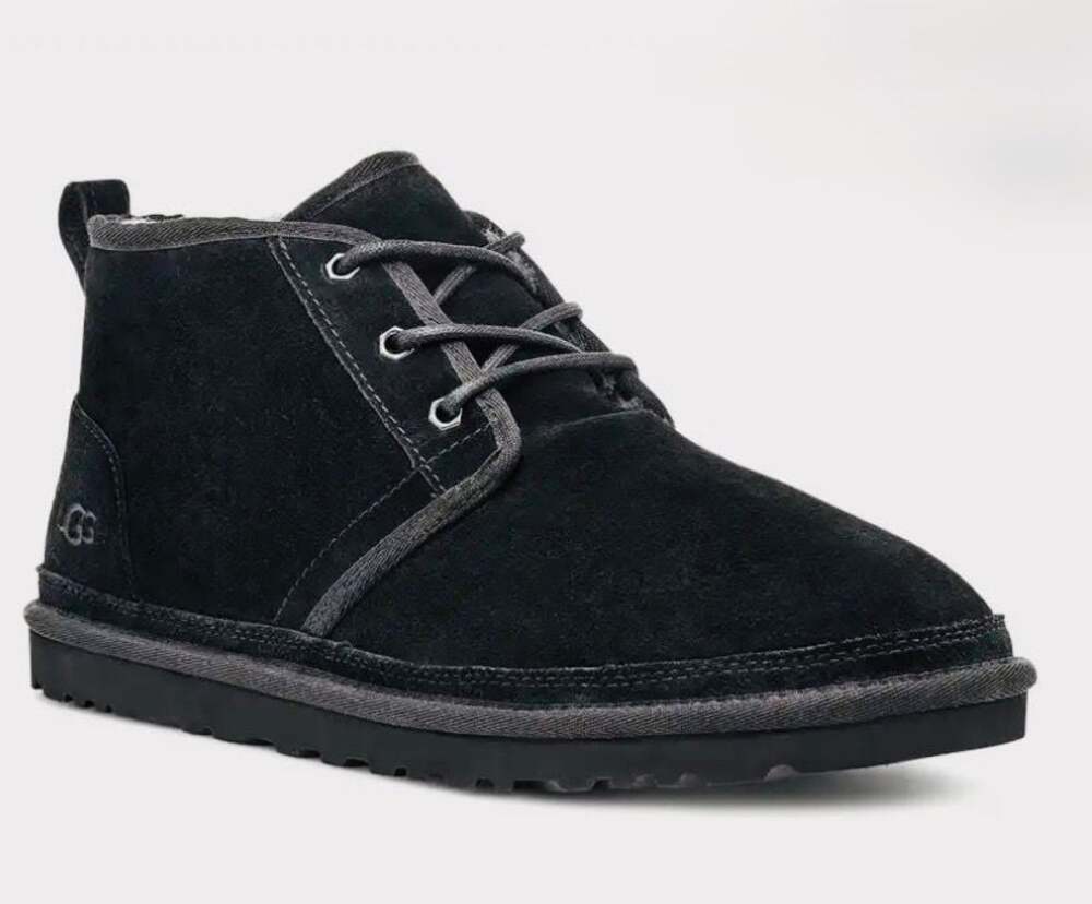 EUC UGG Men's Neumel Black Suede Chukka Boots Size 11